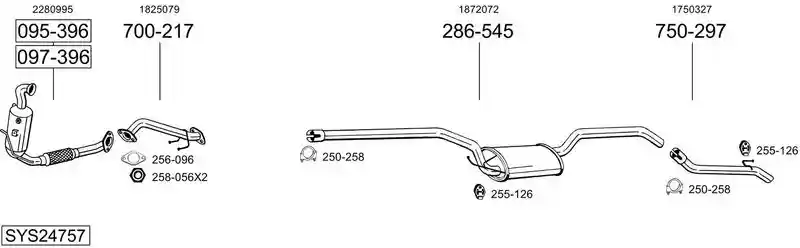 BOSAL SYS24757