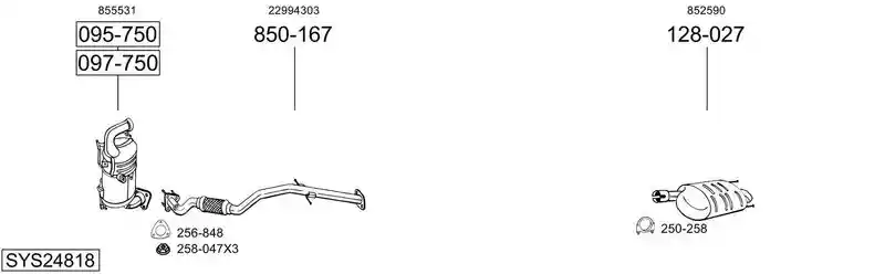 BOSAL SYS24818