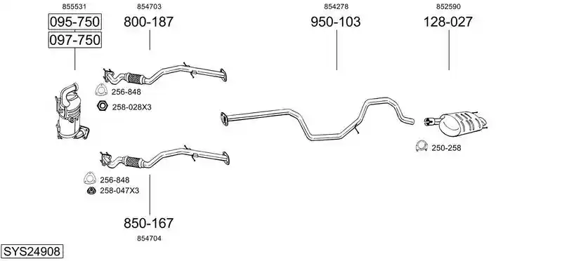 BOSAL SYS24908