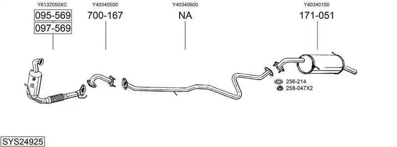 BOSAL SYS24925