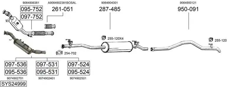 BOSAL SYS24999