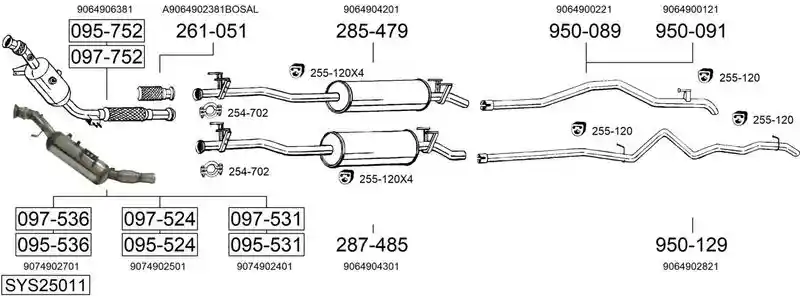 BOSAL SYS25011