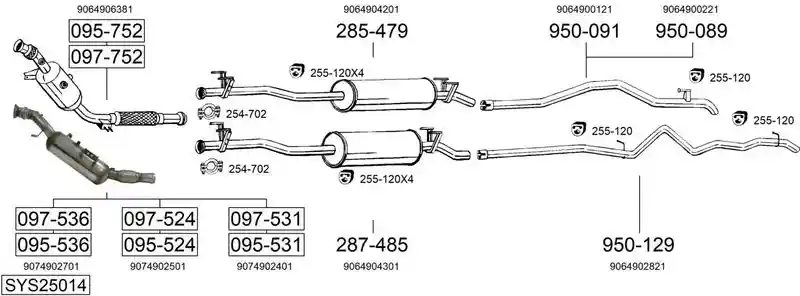 BOSAL SYS25014