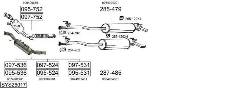 BOSAL SYS25017