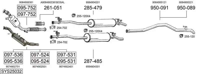 BOSAL SYS25032