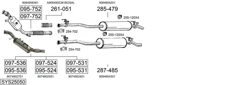 BOSAL SYS25050