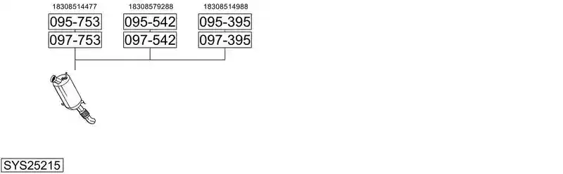 BOSAL SYS25215