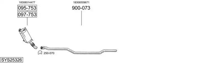 BOSAL SYS25326