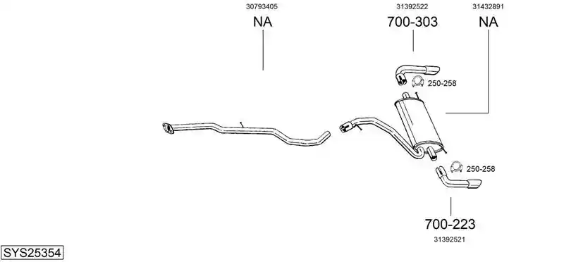BOSAL SYS25354