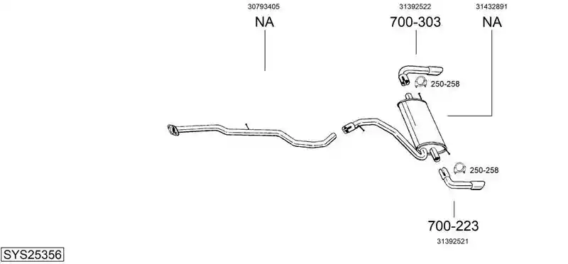 BOSAL SYS25356