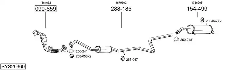 BOSAL SYS25360