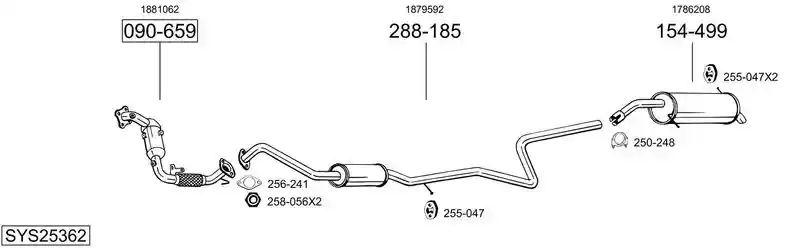 BOSAL SYS25362