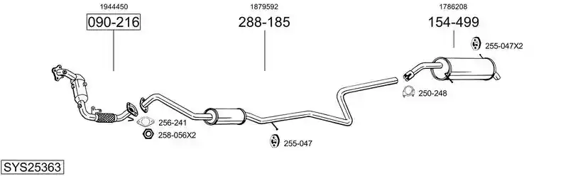 BOSAL SYS25363