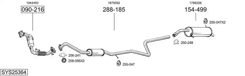 BOSAL SYS25364