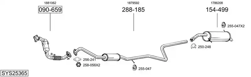BOSAL SYS25365