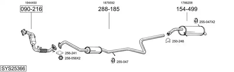 BOSAL SYS25366