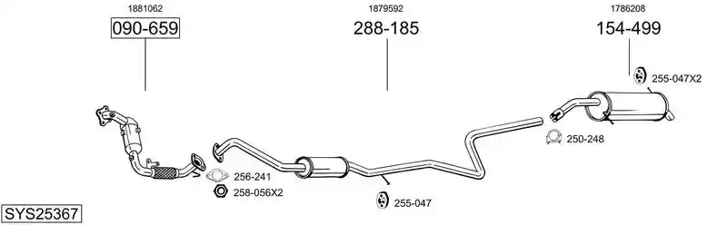 BOSAL SYS25367