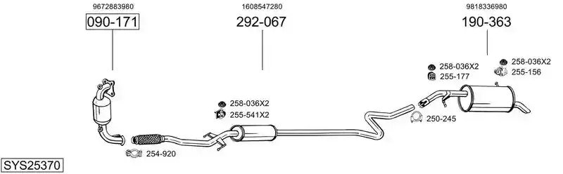 BOSAL SYS25370