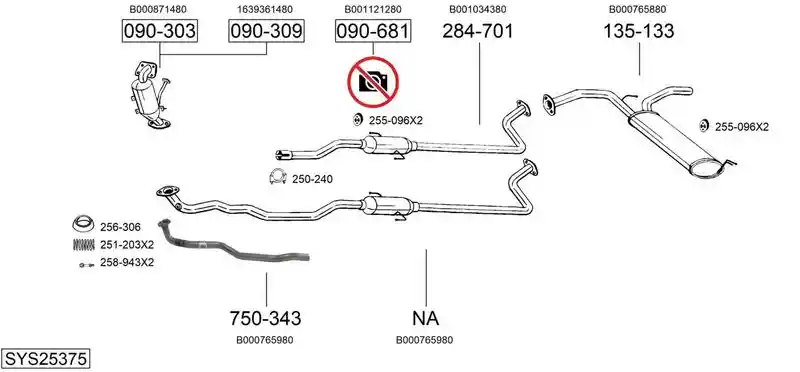 BOSAL SYS25375