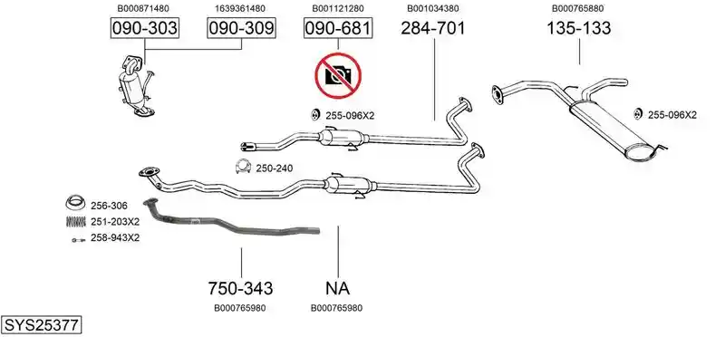 BOSAL SYS25377