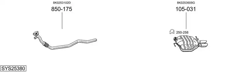 BOSAL SYS25380