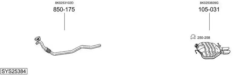 BOSAL SYS25384