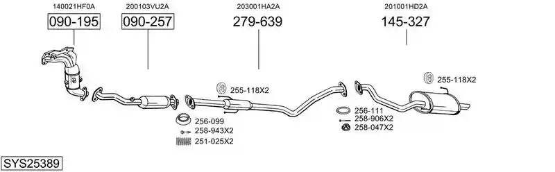BOSAL SYS25389