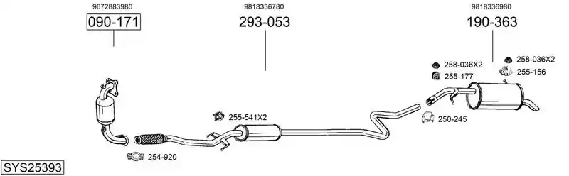 BOSAL SYS25393