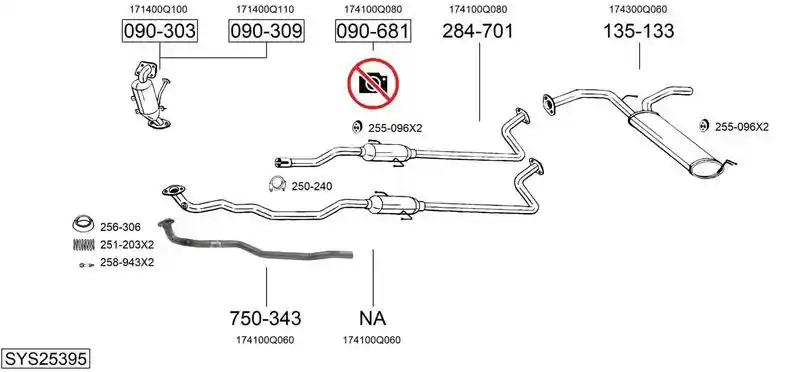 BOSAL SYS25395