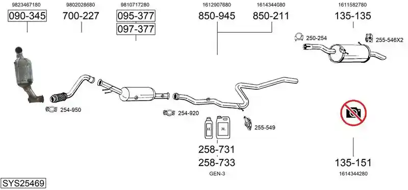 BOSAL SYS25469