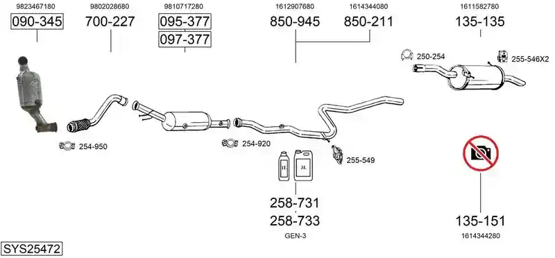 BOSAL SYS25472