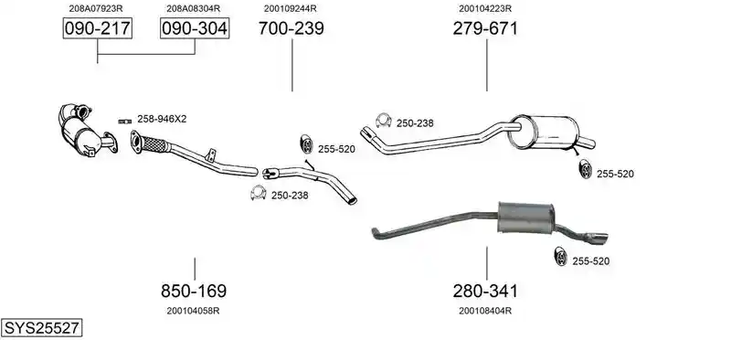 BOSAL SYS25527