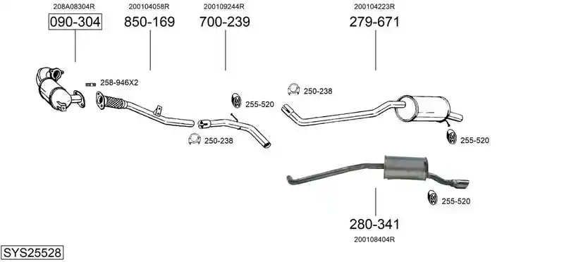 BOSAL SYS25528