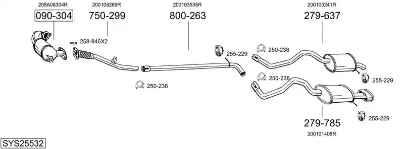 BOSAL SYS25532