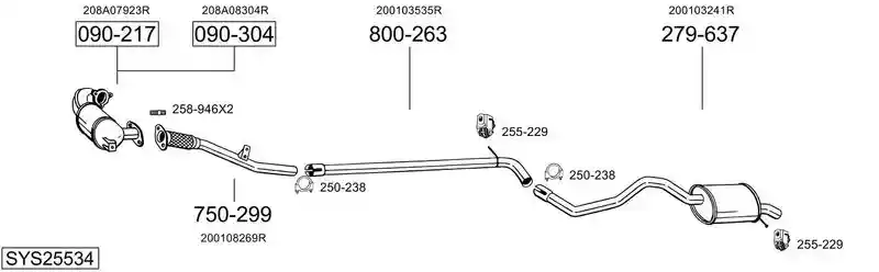BOSAL SYS25534