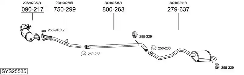 BOSAL SYS25535