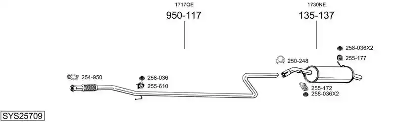 BOSAL SYS25709