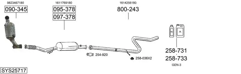 BOSAL SYS25717