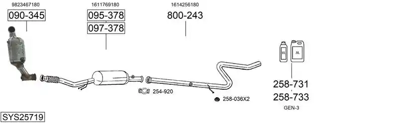 BOSAL SYS25719