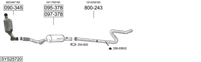 BOSAL SYS25720