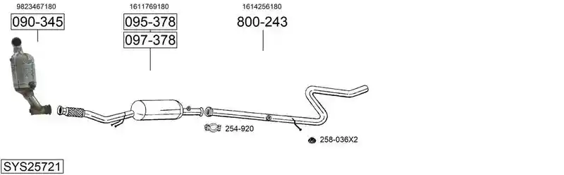 BOSAL SYS25721