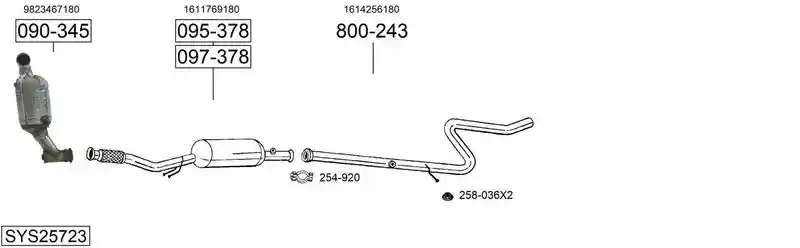 BOSAL SYS25723