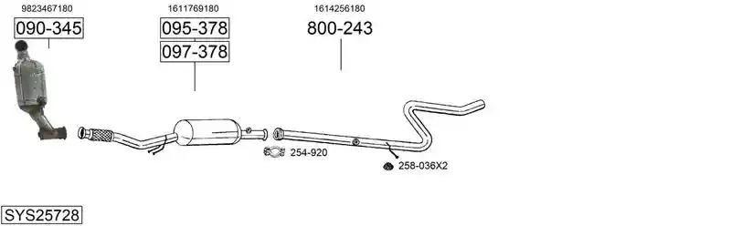 BOSAL SYS25728