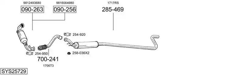 BOSAL SYS25729