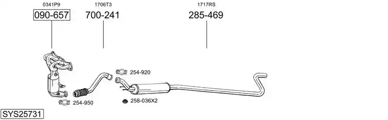 BOSAL SYS25731