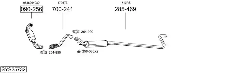BOSAL SYS25732