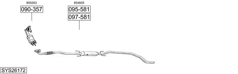 BOSAL SYS26172