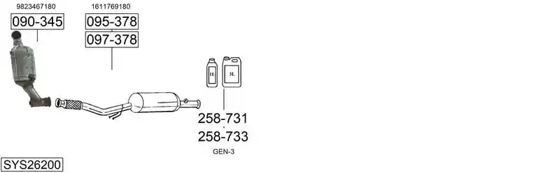 BOSAL SYS26200