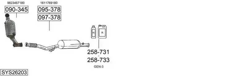 BOSAL SYS26203