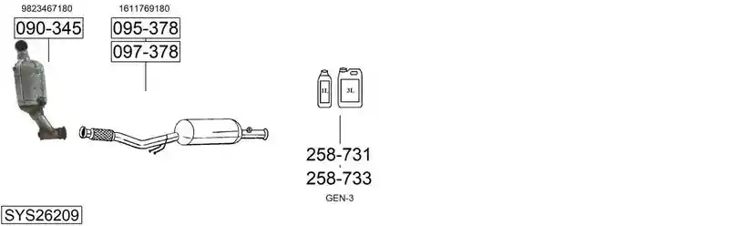 BOSAL SYS26209